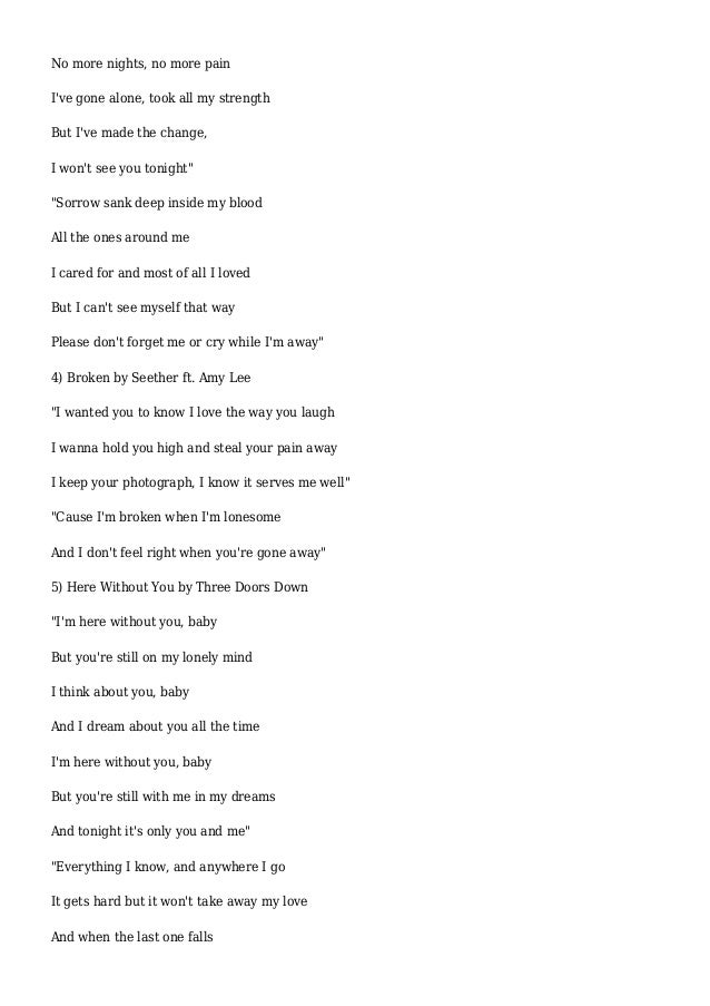 Songs about liking someone you can t have